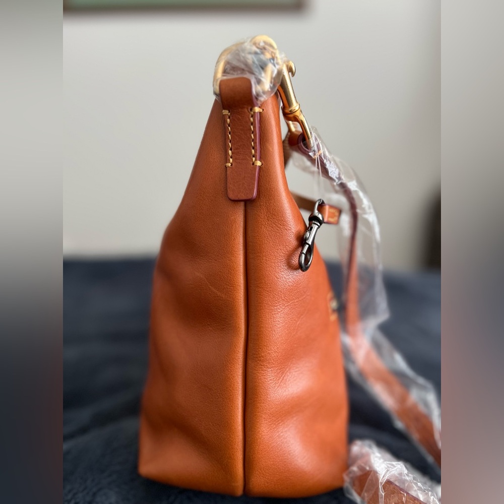 Dooney & Bourke Florentine Small Hobo Crossbody in Natural - Picture 3 of 15